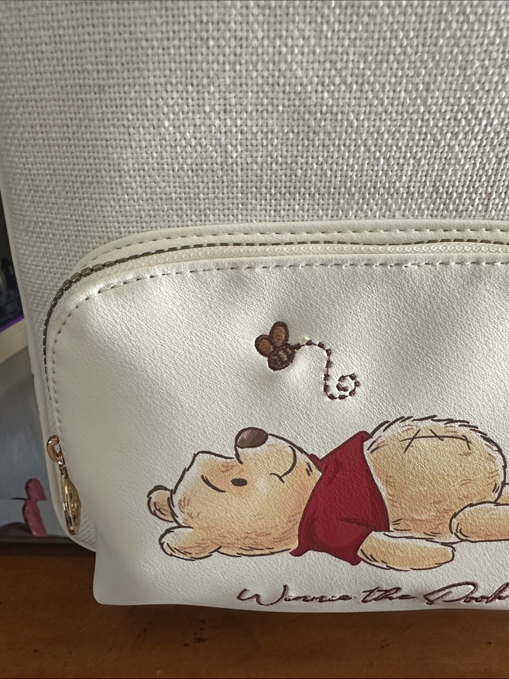 Primark Winnie the Pooh Cream and Red Backpack NWT - Picture 3 of 6